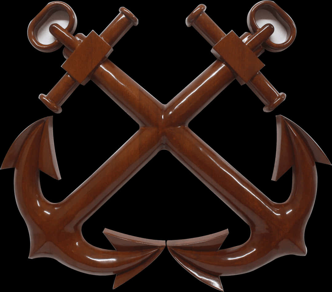 Crossed Marine Anchors