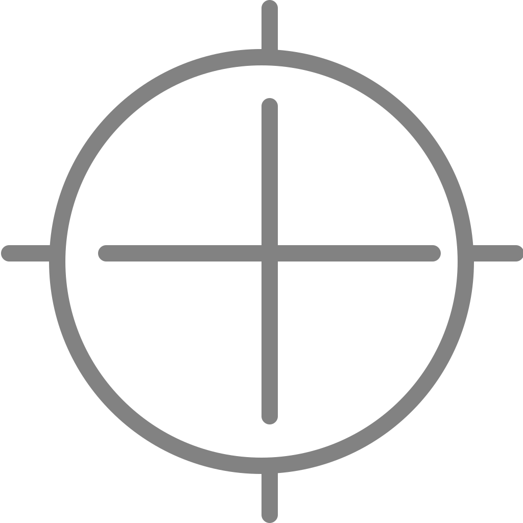 Crosshair Icon Blue Background