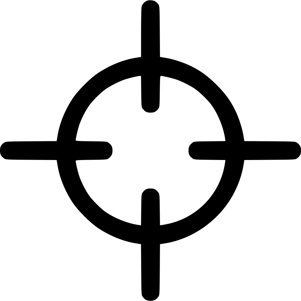 Crosshair Target Icon PNG with transparent background