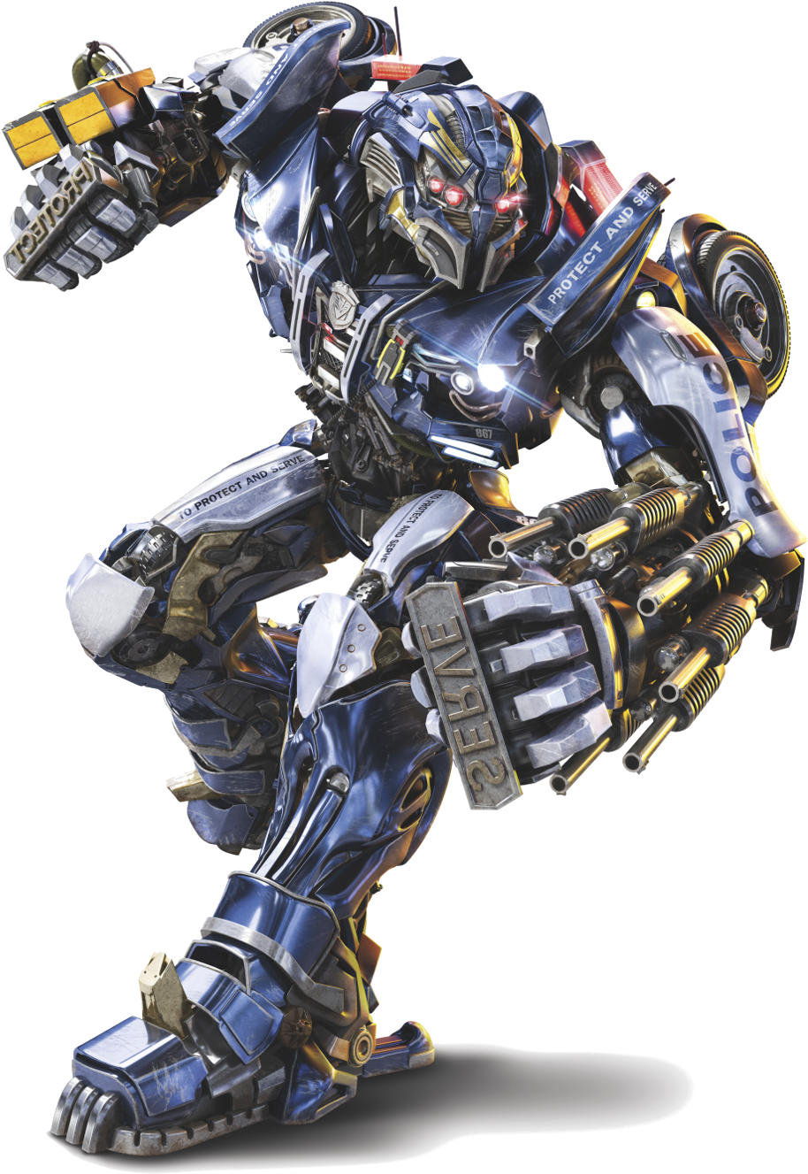 Crosshairs Transformers Png - Transformers Last Knight Barricade, Transparent Png PNG with transparent background