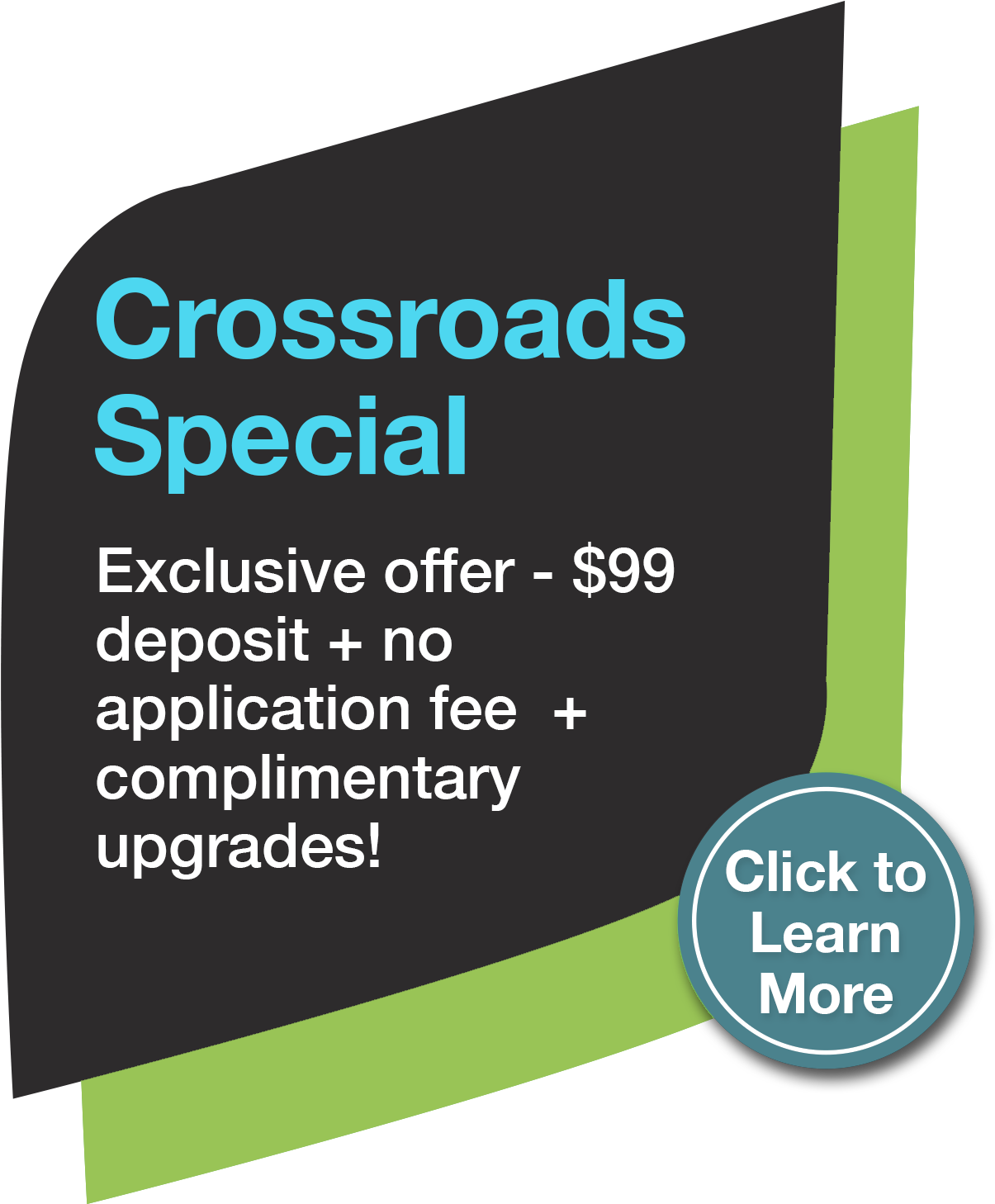 Crossroads Special Promotion Graphic