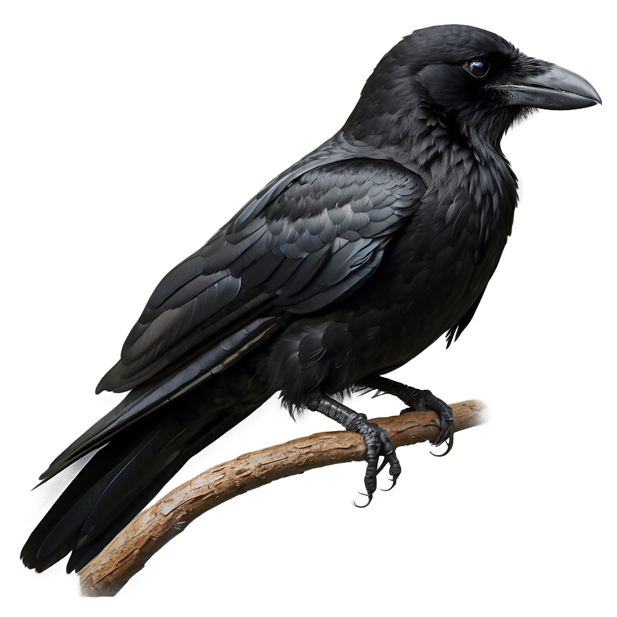 Crow On Branch Png Xvg