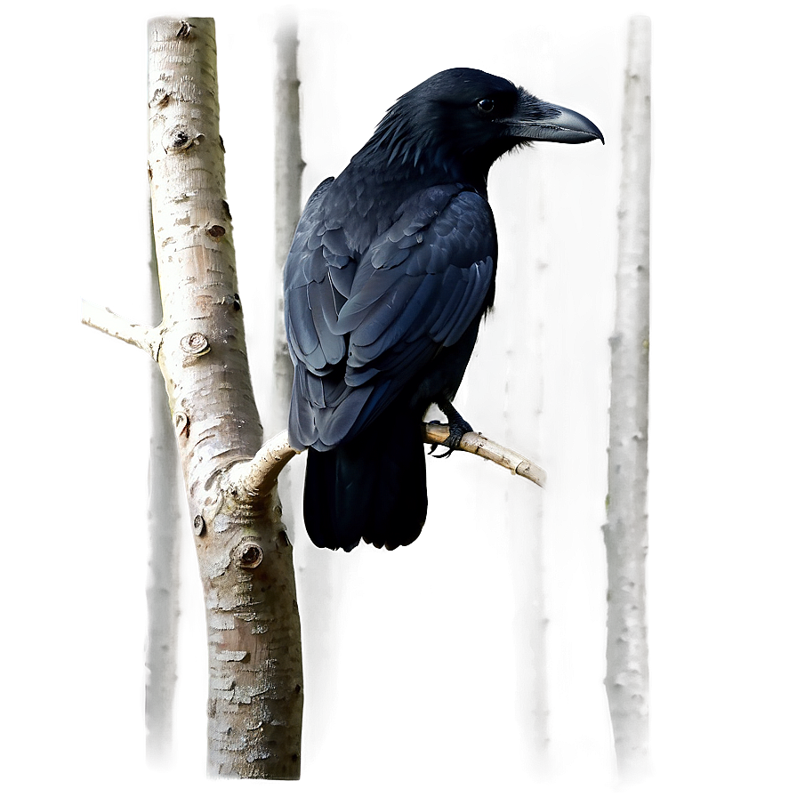 Crow On Tree Top Png Rxl2