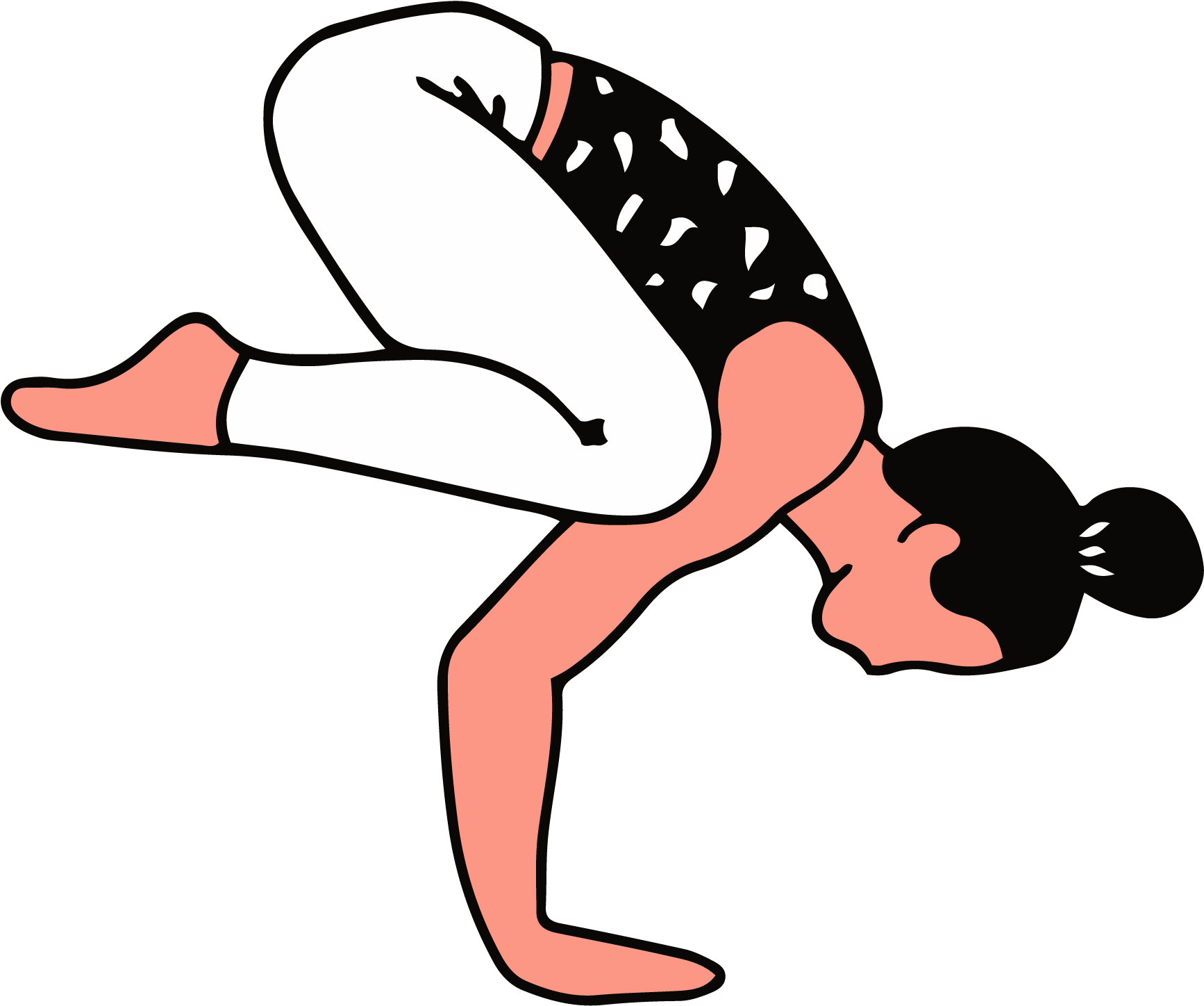 Yoga Pose Illustrations - Clipart Yoga Pose Cartoon, HD Png Download PNG with transparent background