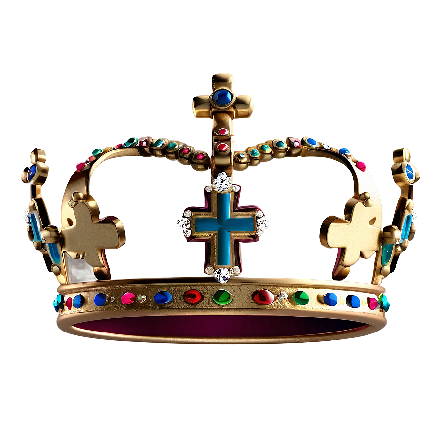 Crown With Cross Png 04302024