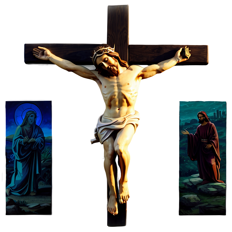 Crucifixion Scene With Jesus Png Jfv91