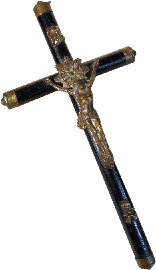 Crucifixion Scene Wooden Cross