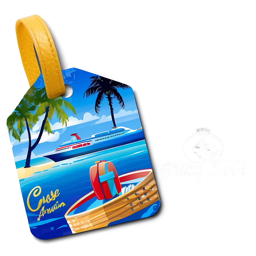 Cruise Luggage Tag Png 27