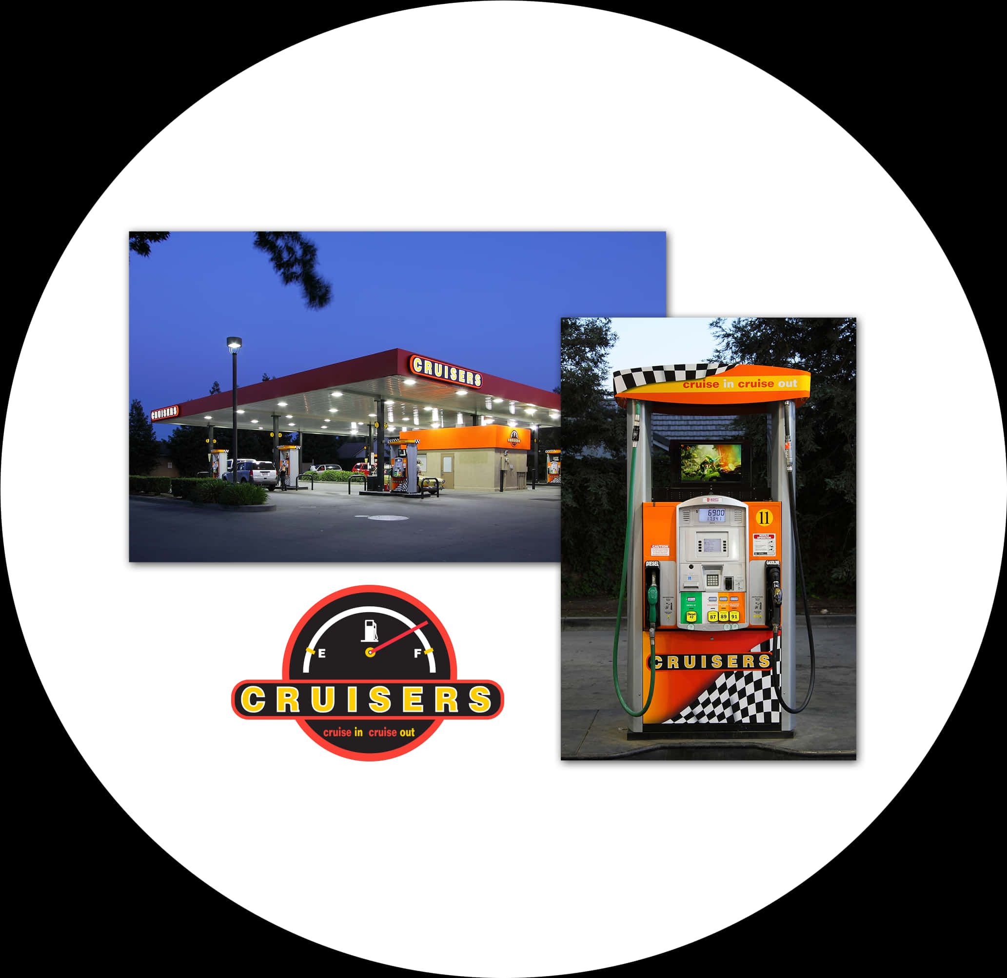 Cruisers Gas Station Branding