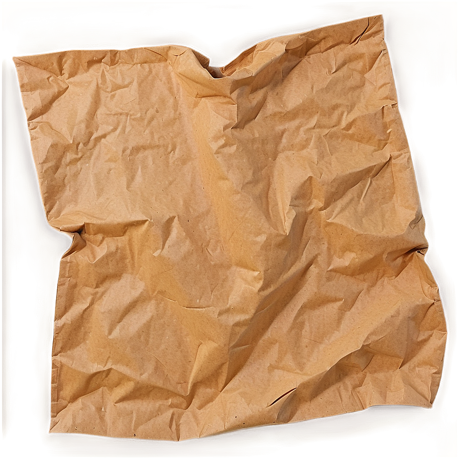 Crumpled Brown Paper Png 05242024