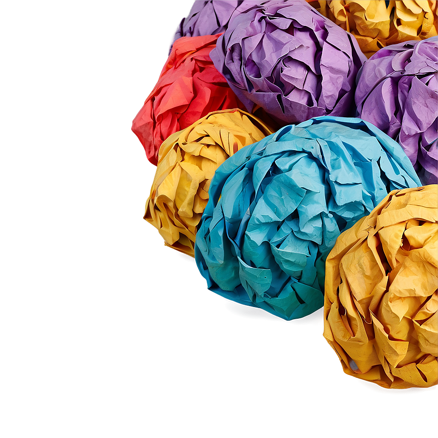 Crumpled Paper Ball Isolated Png 05242024