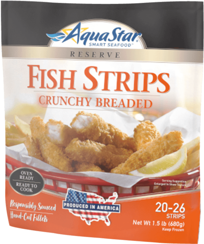 Crunchy Breaded Fish Strips Packaging