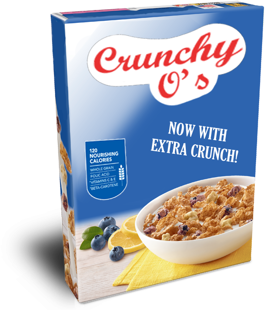 Crunchy Os Cereal Boxwith Extra Crunch