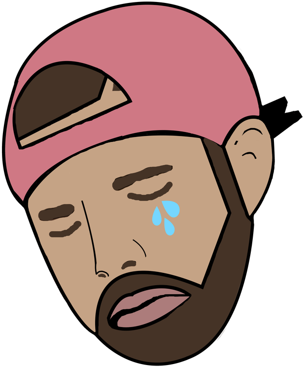 Crying Cartoon Character Illustration PNG with transparent background