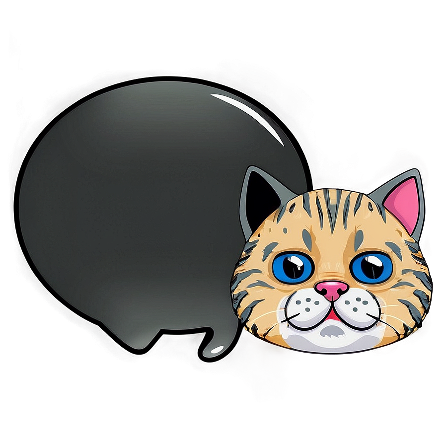 Crying Cat With Text Bubble Png Tlr