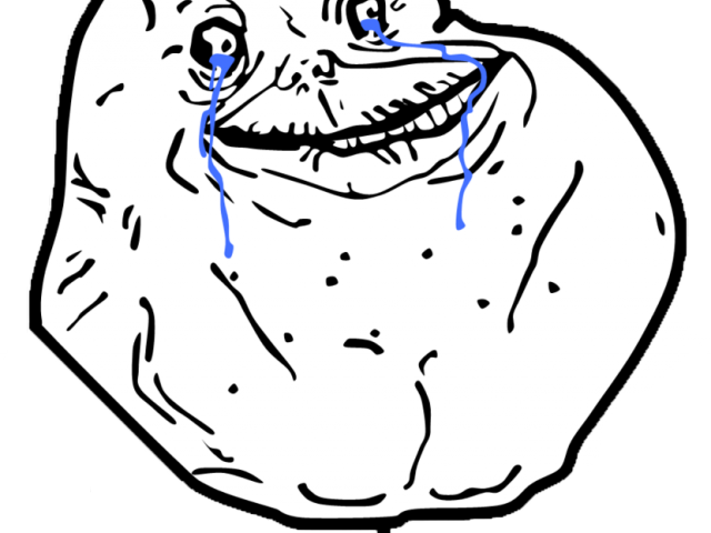 Forever Alo - Forever Alone Guy Png, Transparent Png PNG with transparent background