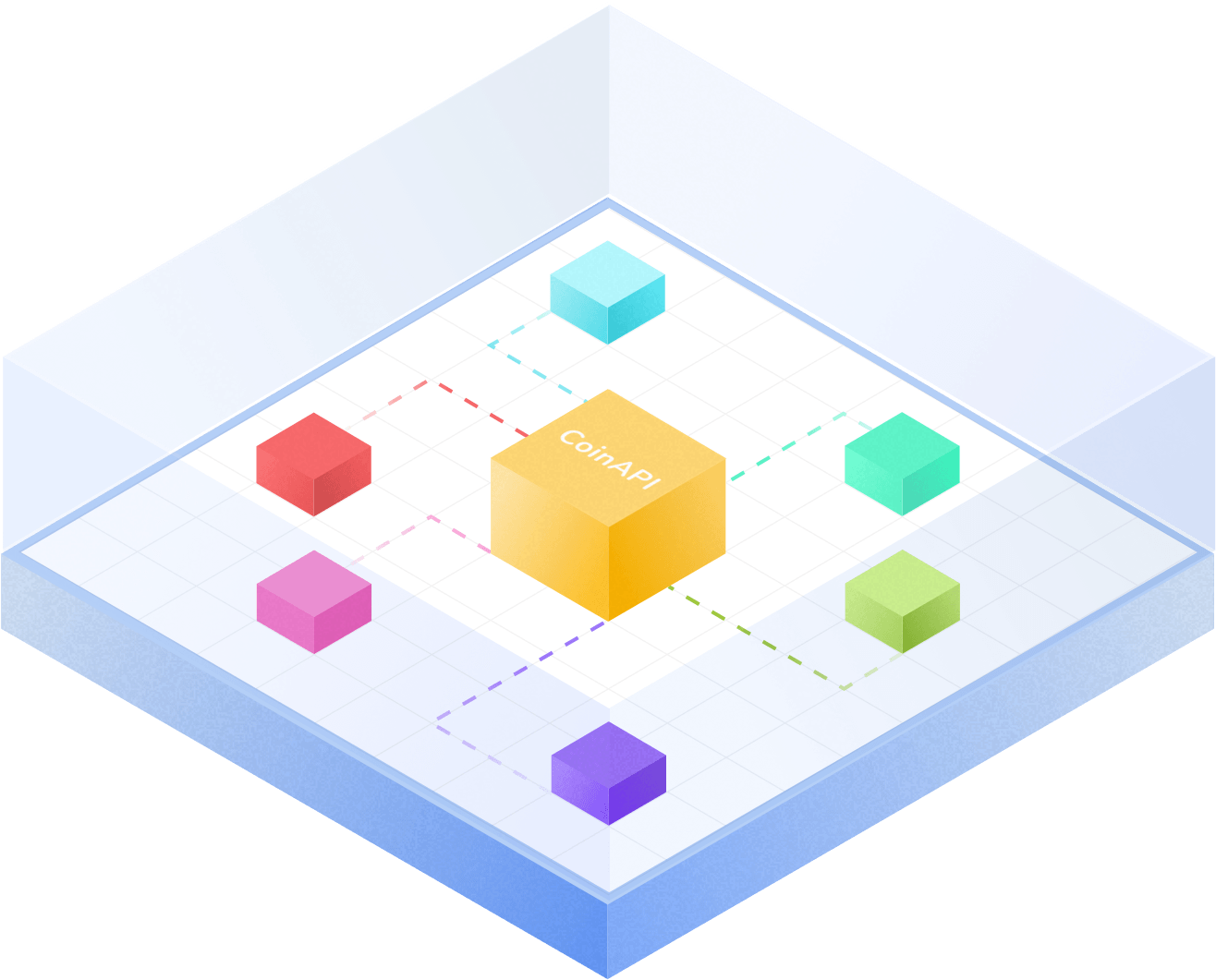 Cryptocurrency Blockchain Network Illustration