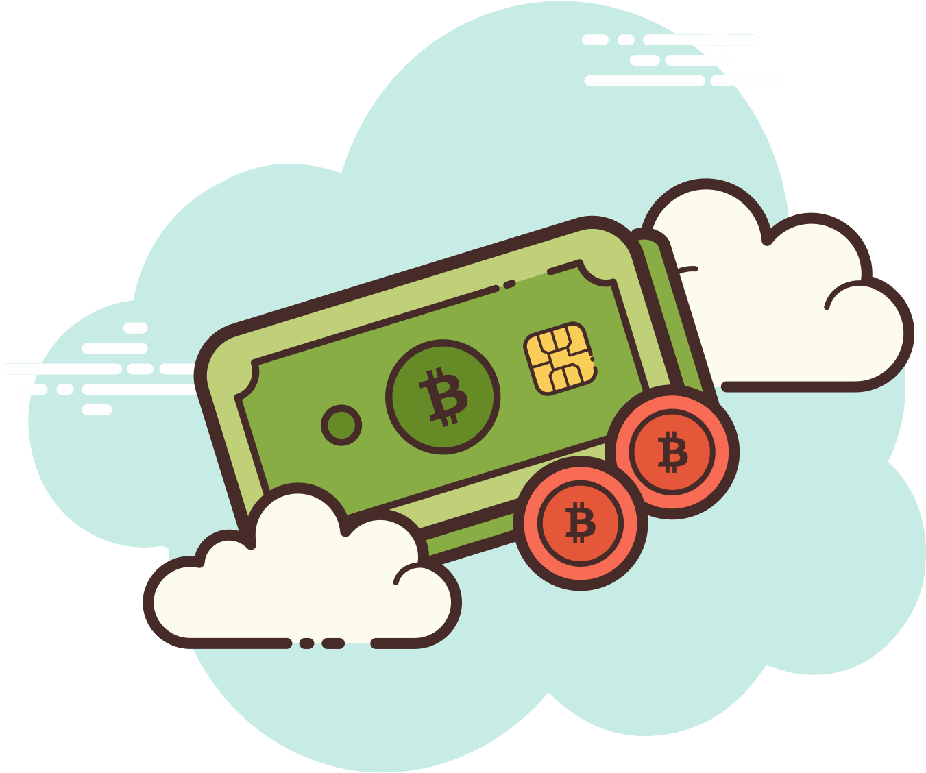 Cryptocurrency Payment Concept PNG with transparent background