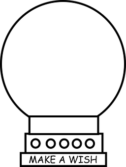 Crystal Ball Make A Wish Vector PNG with transparent background