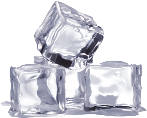 Crystal Clear Ice Cubes PNG with transparent background