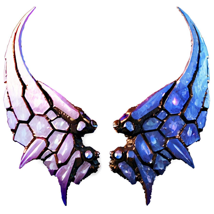 Crystal Demon Wings Png Hos67