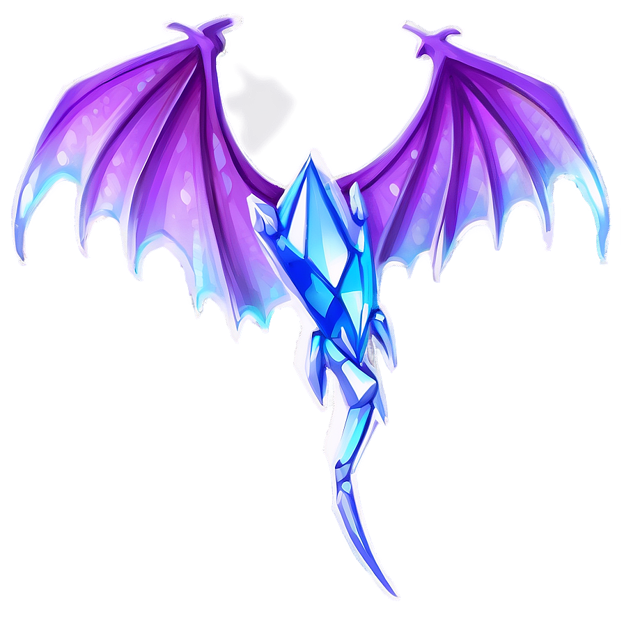 Crystal Dragon Wings Drawing Png 06122024