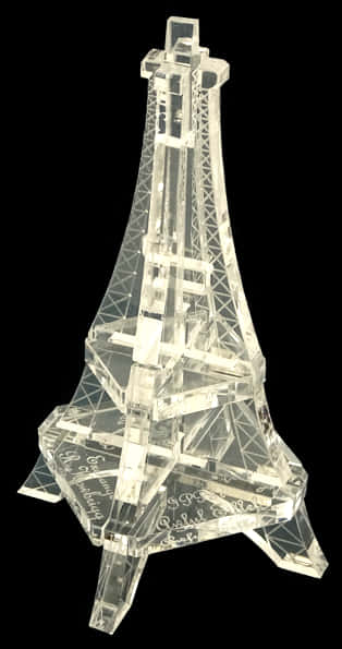 Crystal Eiffel Tower Sculpture