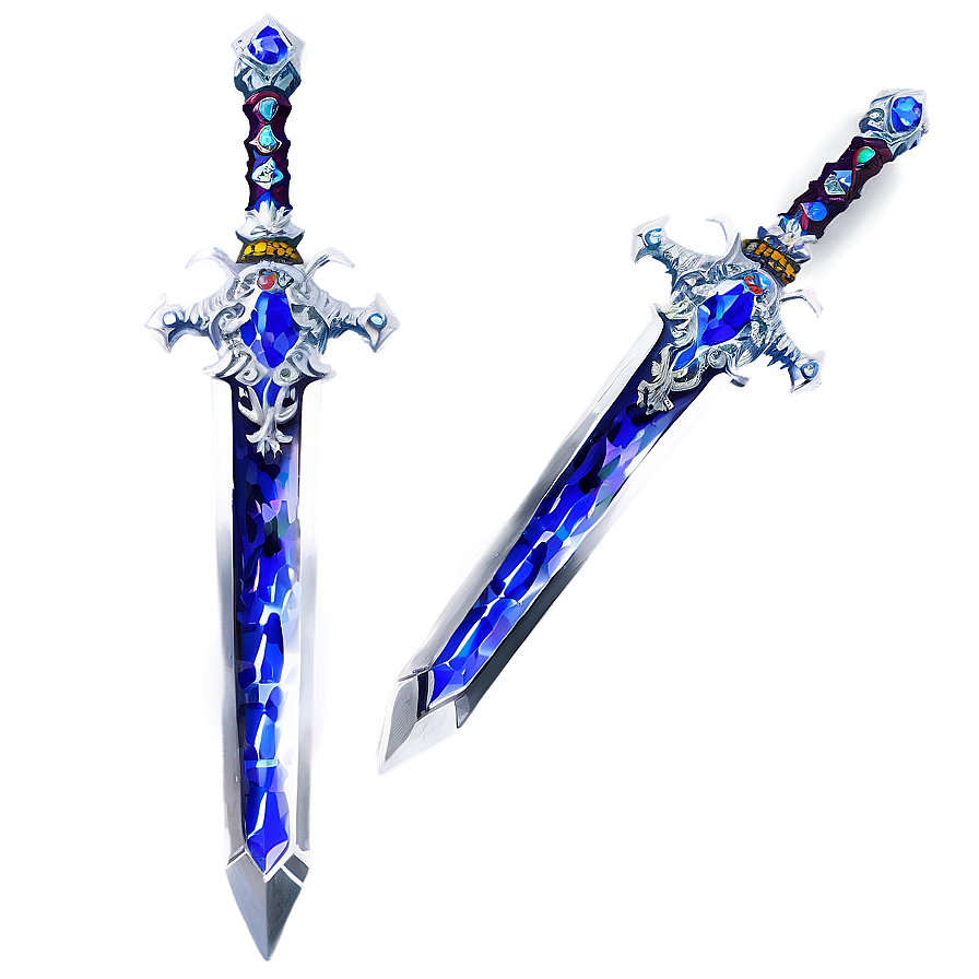 Crystal Encrusted Sword Png Aob89