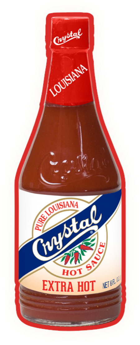 Crystal Extra Hot Sauce 6oz - Crystal Hot Sauce, HD Png Download PNG with transparent background