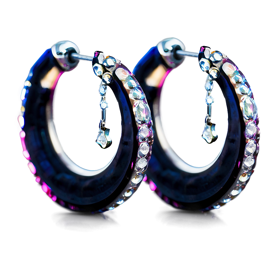 Crystal Hoop Earring Png 27