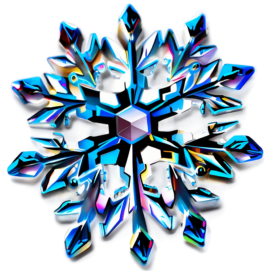 Crystal Snowflake Icon PNG 05252024 PNG image with a transparent background, free high-resolution download