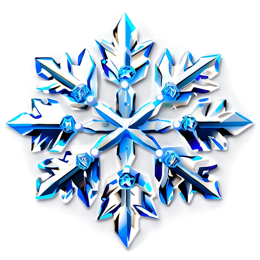 Crystal Snowflake Icon Png 17