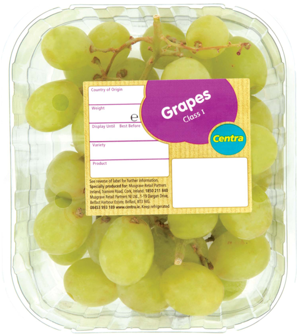 Ct Ob White Grapes - White Grapes Clear Box Png, Transparent Png PNG with transparent background