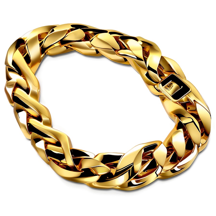 Cuban Link Gold Necklace Png 34