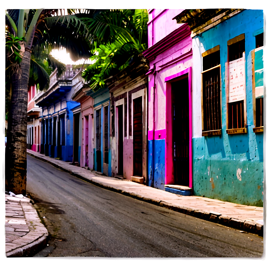 Cuban Old Town Street Png 06252024