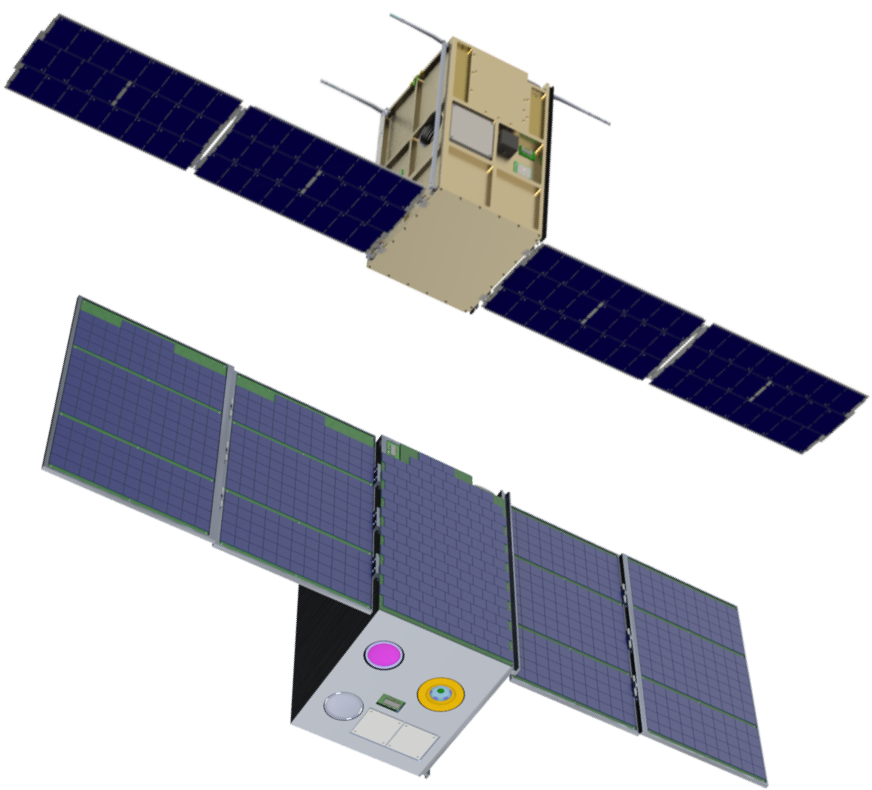 Cube Sat3 D Model Rendering