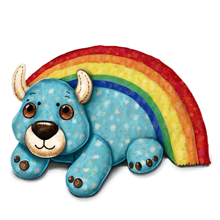 Cuddly Rainbow Png 06252024