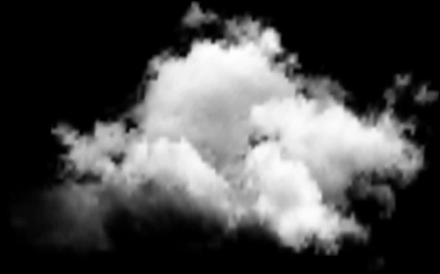 Cumulus Cloud Contrast PNG with transparent background