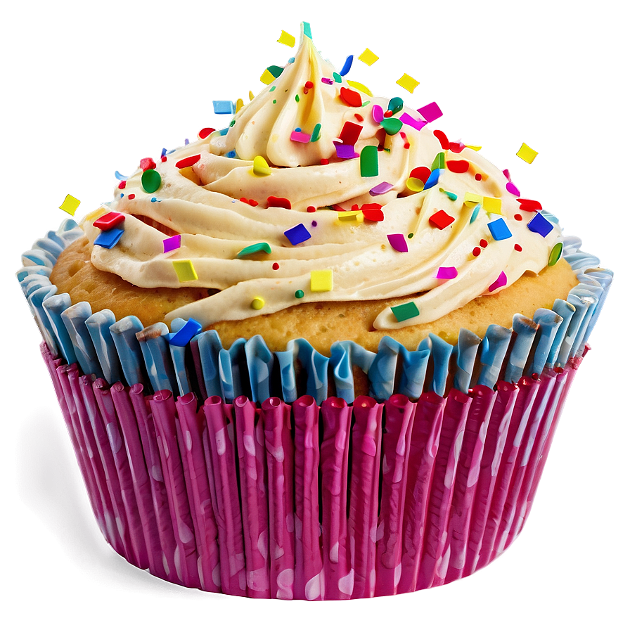 Cupcake With Confetti Png Nex