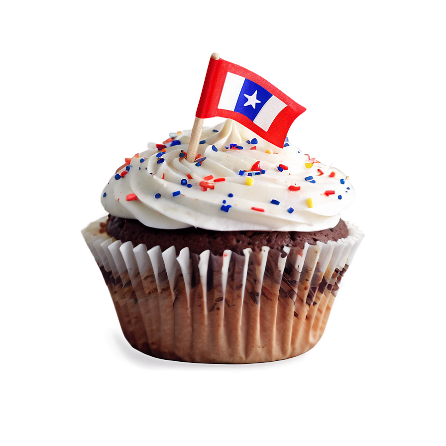 Cupcake With Flag Png 3