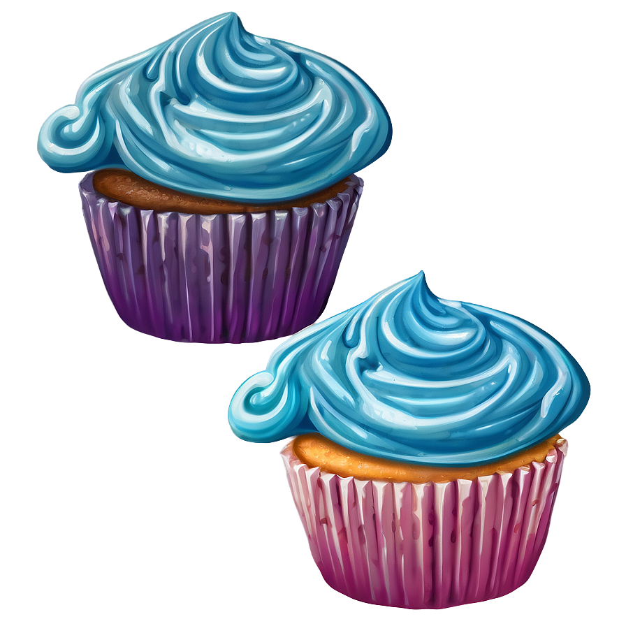 Cupcake With Frosting Swirl Png Xkf65