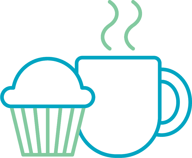Cupcakeand coffee icon PNG image with a transparent background, free high-resolution download