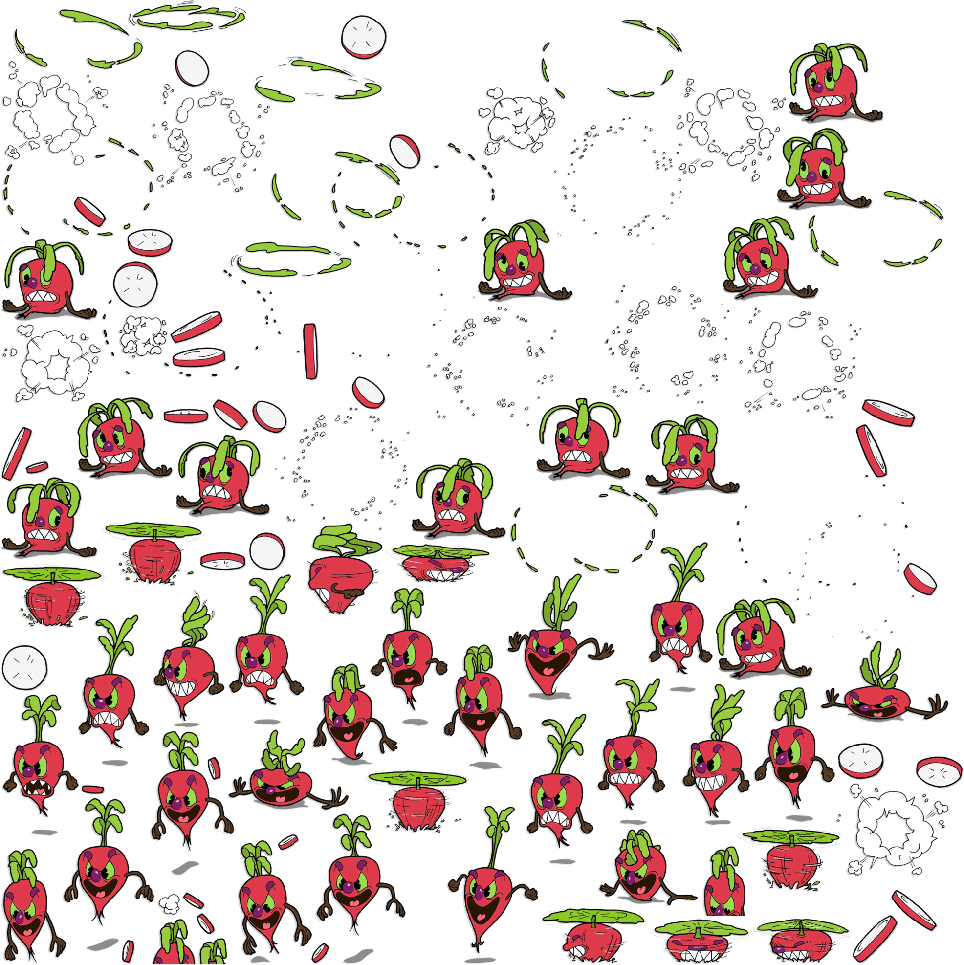 Cuphead Boss Sprite Sheet - Cookie Run Sprite Sheets, HD Png Download PNG with transparent background