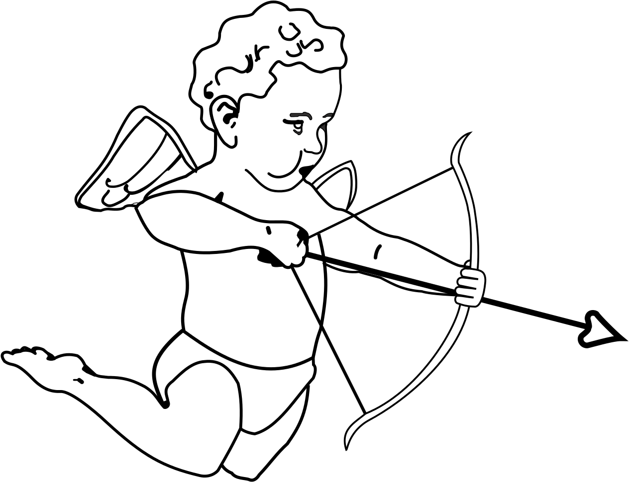 Cupid Archer Outline