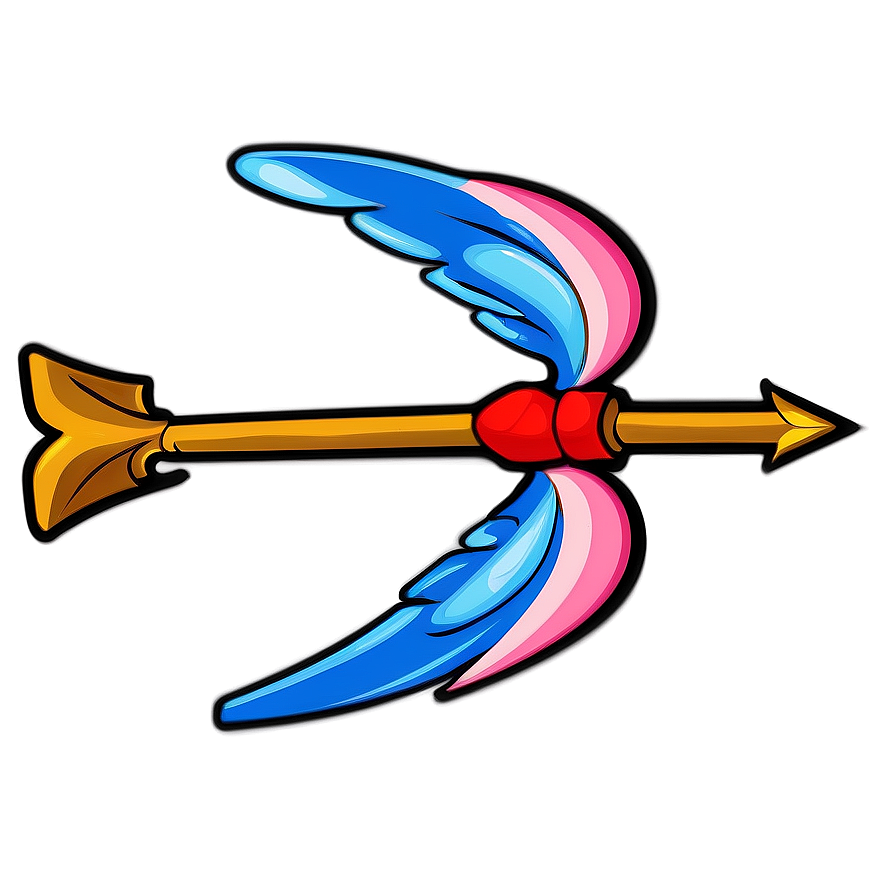 Cupid's Magical Arrow Design Png Kpb35