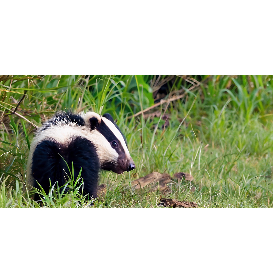 Curious Badger Exploring Png 54