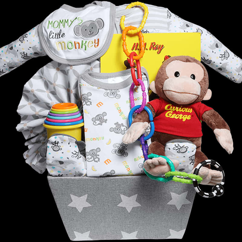 Curious George Baby Gift Basket