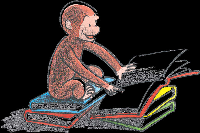 Curious George Reading Books