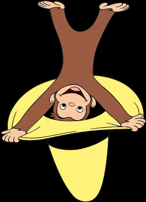 Curious George Upside Down Banana Peel