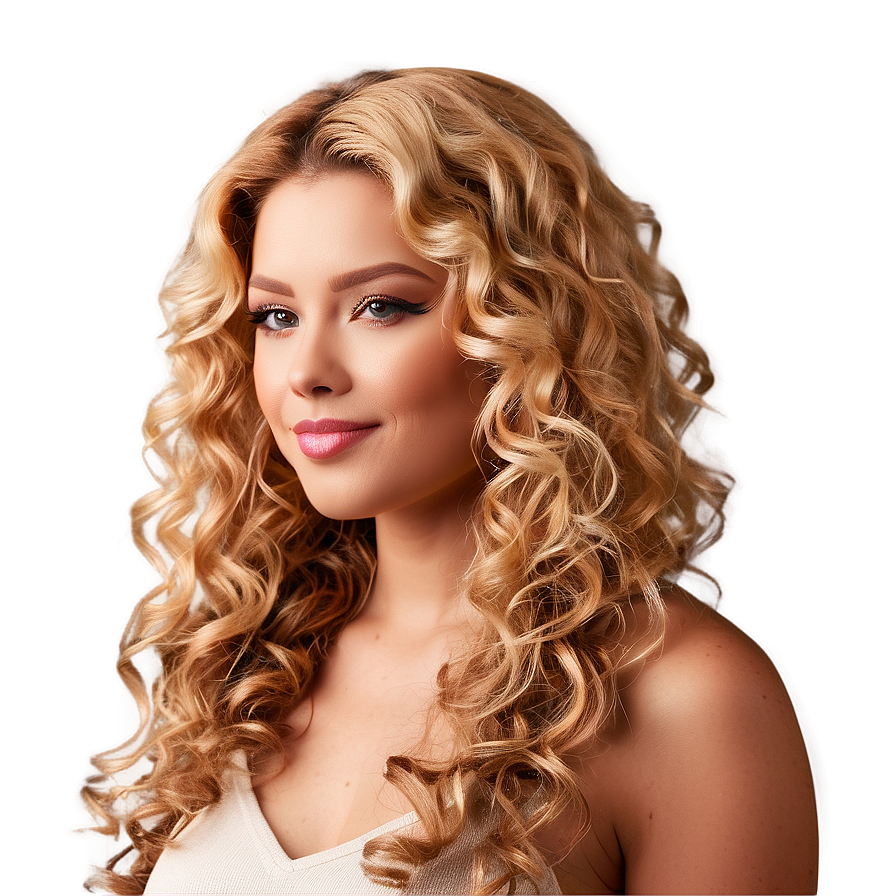 Curly Blond Hair Png 06262024